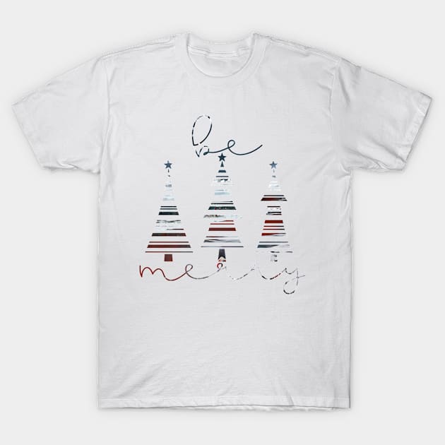 Be Merry with Trees BACU T-Shirt by PsyCave